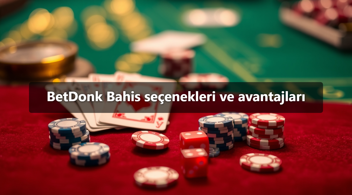 BetDonk Bahis seçenekleri ve avantajları